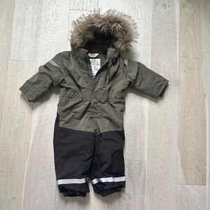 H&M Olive Green Waterproof Snowsuit (Functional Outerwear)